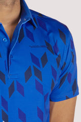 MODERNO DIAMOND NAVY GOLF POLO