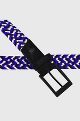 Golf Royal & Black Stretchy Belt