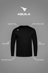 MEN'S LONG SLEEVE T-SHIRT BLACK