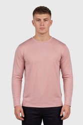 MEN LONGSLEEVE T-SHIRT DUSTY ROSE