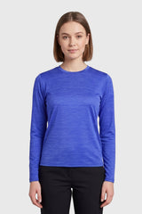 WOMEN LONGSLEEVE SHIRT ROYAL BLUE