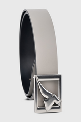 Golf Leather Belt | Grey & Black