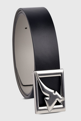 Golf Leather Belt | Grey & Black