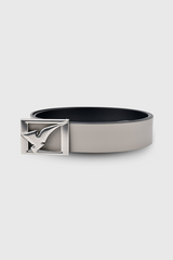 Golf Leather Belt | Grey & Black