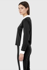 VELOUR FIT TRACK JACKET BLACK