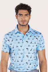 MODERNO CADDY BLUE GOLF POLO