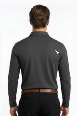 BARI LS GOLF POLO DARK GREY