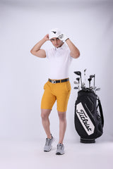 Moderno Knit White Golf Polo