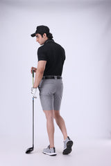 Nectar Coal Black C Stripe Golf Polo