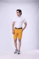 Moderno Knit White Golf Polo