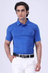 Moderno Knit Royal Blue Golf Polo