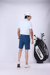 Nectar Pale Blue C Stripe Golf Polo