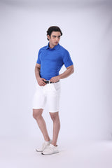 Moderno Knit Royal Blue Golf Polo