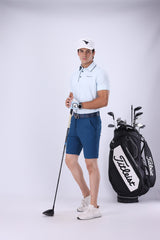 Nectar Pale Blue C Stripe Golf Polo
