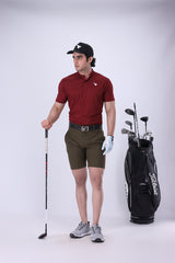 Antiguo G-C Burgundy Golf Polo
