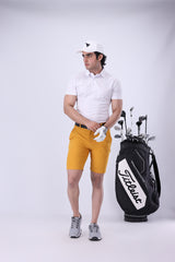 Moderno Knit White Golf Polo
