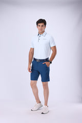 Nectar Pale Blue C Stripe Golf Polo