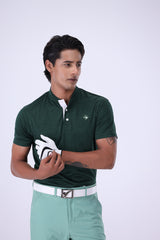 ANTIGUO G-C BOTTLE GREEN GOLF POLO