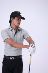 Antiguo Silver Grey Golf Polo