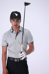 Antiguo Silver Grey Golf Polo