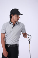 Antiguo Silver Grey Golf Polo