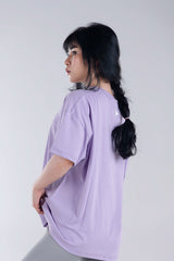 CozyVibe Purple Ladies Over Size TShirt