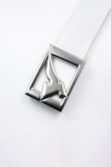 Golf Leather Belt White