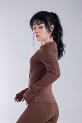 Aguila FlowFit LS Shirt Brown