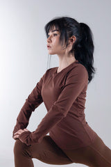 Aguila FlowFit LS Shirt Brown