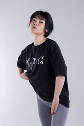 CozyVibe Black Ladies Over Size TShirt