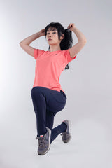 Power Femme Red Ladies V-Neck TShirt