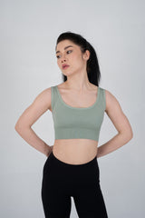 AGUILA RACERBACK SPORTS BRA GREEN