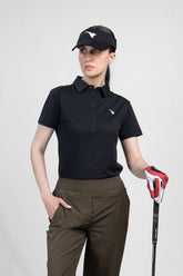 Rey Swing Black Golf Polo Shirt