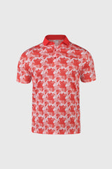 Prestige Camo Red Golf Polo