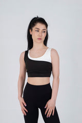 AGUILA Asymmetric Sports Bra Black