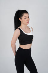 AGUILA Asymmetric Sports Bra Black