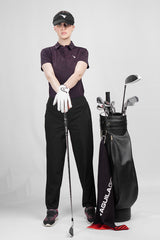 Rey Swing Burgundy Golf Polo Shirt