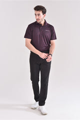 Moderno Cationic Burgundy Golf Polo