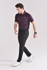 Moderno Cationic Burgundy Golf Polo