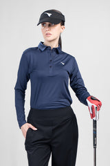 Modelle Full Sleeves Navy Golf Polo Shirt