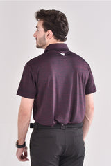 Moderno Cationic Burgundy Golf Polo