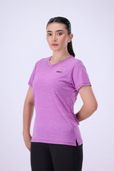 Cationic Women T Shirt Funky Purple