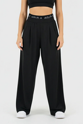 WIDE-LEG FLOW PANT BLACK