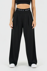 WIDE-LEG FLOW PANT BLACK