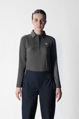 Modelle Full Sleeves Military Green Golf Polo Shirt