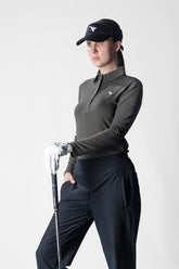 Modelle Full Sleeves Military Green Golf Polo Shirt