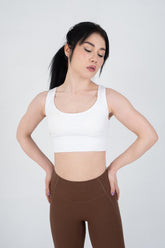 Aguila RacerBack Sports Bra White