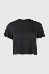 Women Crop Top Black