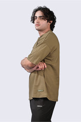 Drop Size T Shirt Army Green