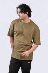 Drop Size T Shirt Army Green